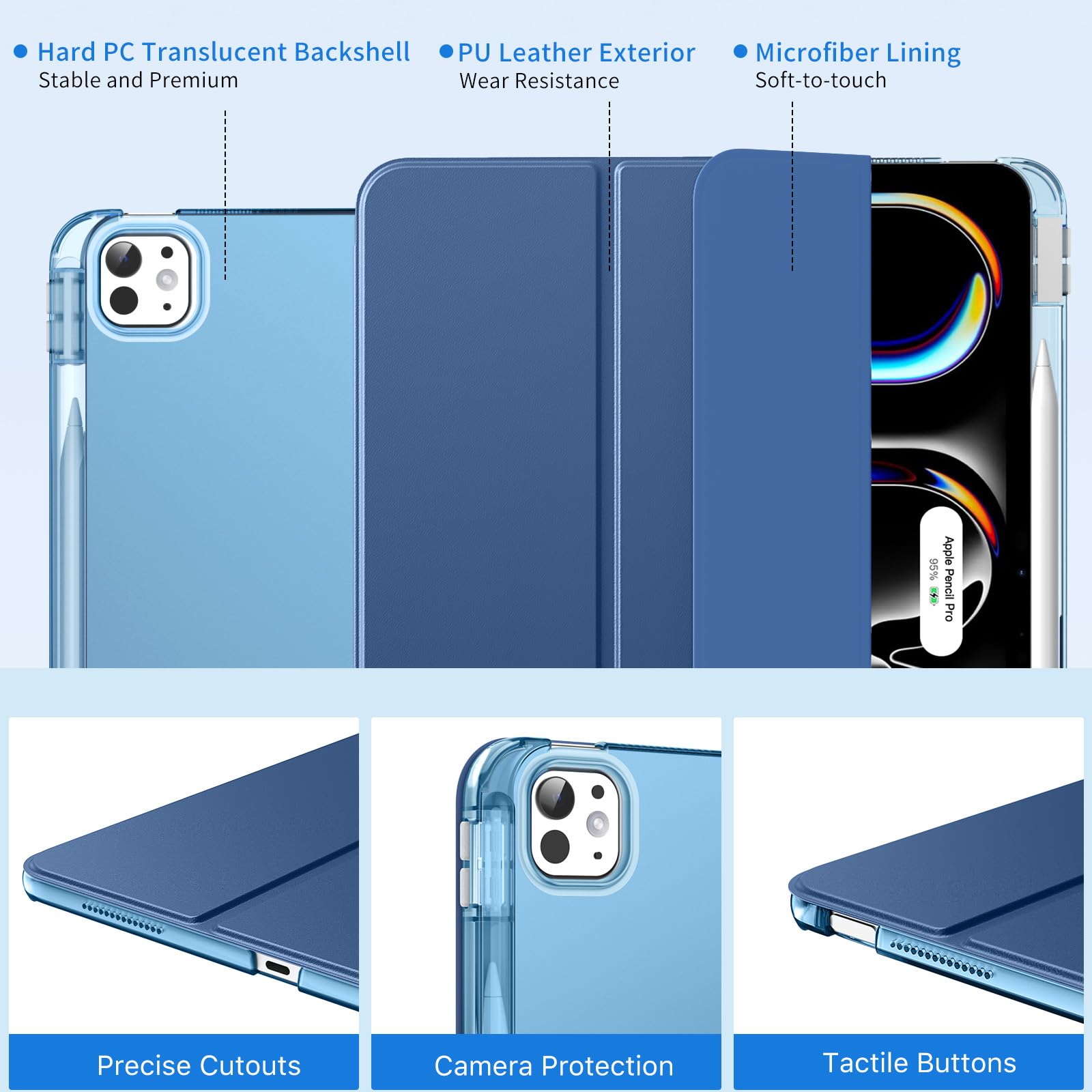 Amazon.com: MoKo for iPad Pro 13 Inch Case (M5/M4) 2025/2024 with