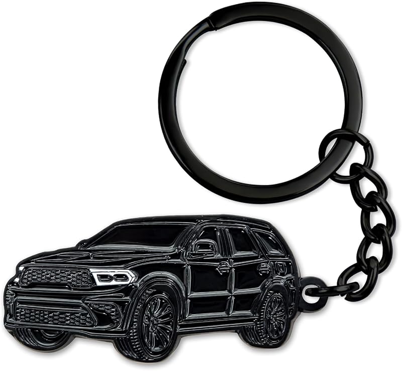 Chaveiro metálico para Dodge Durango, Challenger, Dakota, Charger, SRT, Avenger e Caravan