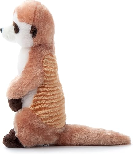 Miniatura 6 de The Petting Zoo Suricata de peluche, regalos para niños, animales salvajes del zoológico Onez, juguete de peluche de suricata de 12 pulgadas