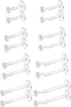 Dochais 16G 18G Clear Piercing Retainers Flexible Acrylic Cartilage Daith Tragus Helix Piercing Plug Retainer Clear Nose Piercing Lip Piercing Labret Ring Retainer Pack of 16 6 mm 8 mm 10 mm 12 mm