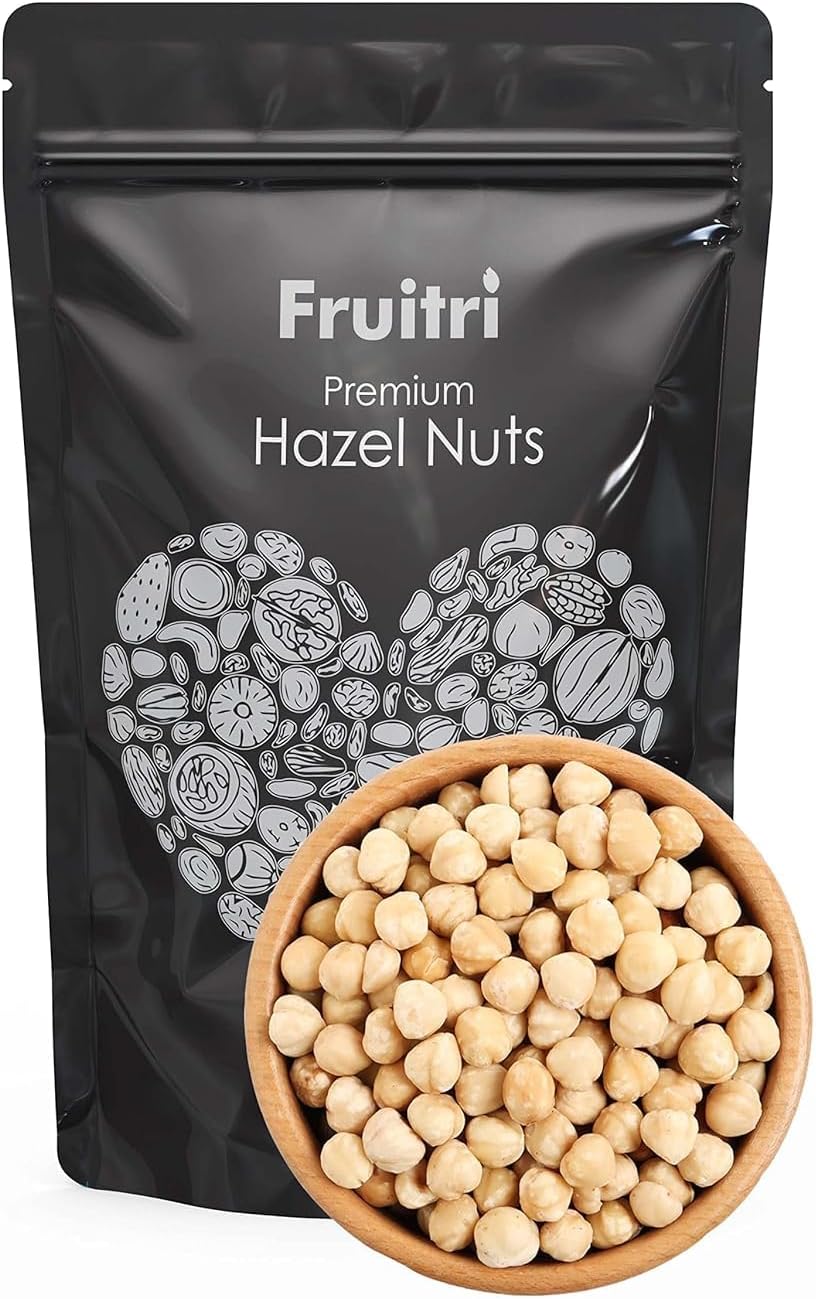 Premium Exotic Hazelnuts (200g) | Raw, Crunchy & Fresh Whole Hazel Nuts | Rich in Fiber, Protein & Healthy Fats