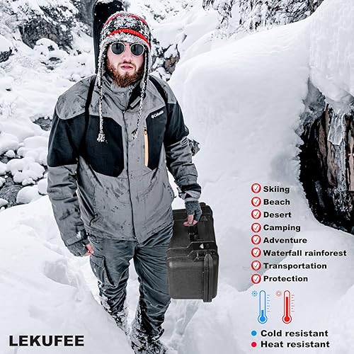 Miniatura 7 de Lekufee Funda rígida impermeable compatible con Gopro Hero 13Gopro Hero 12111098Gopro VoltaMedia ModCreator EditionCámara de acción impermeable y