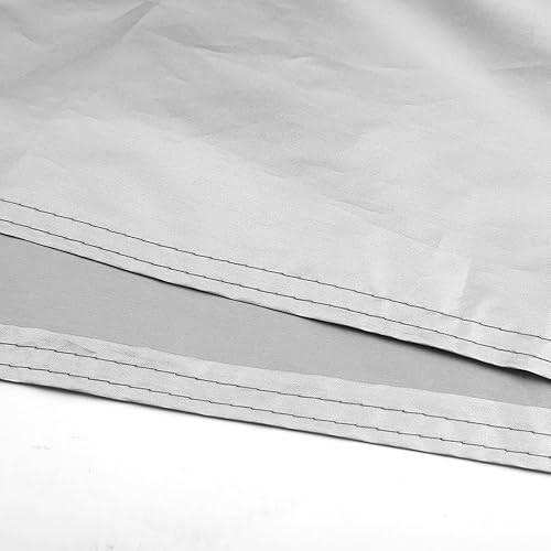 Miniatura 3 de uxcell XXXL 190T - Funda de motocicleta para exteriores, color negro y plateado, protector de lluvia de 116 pulgadas