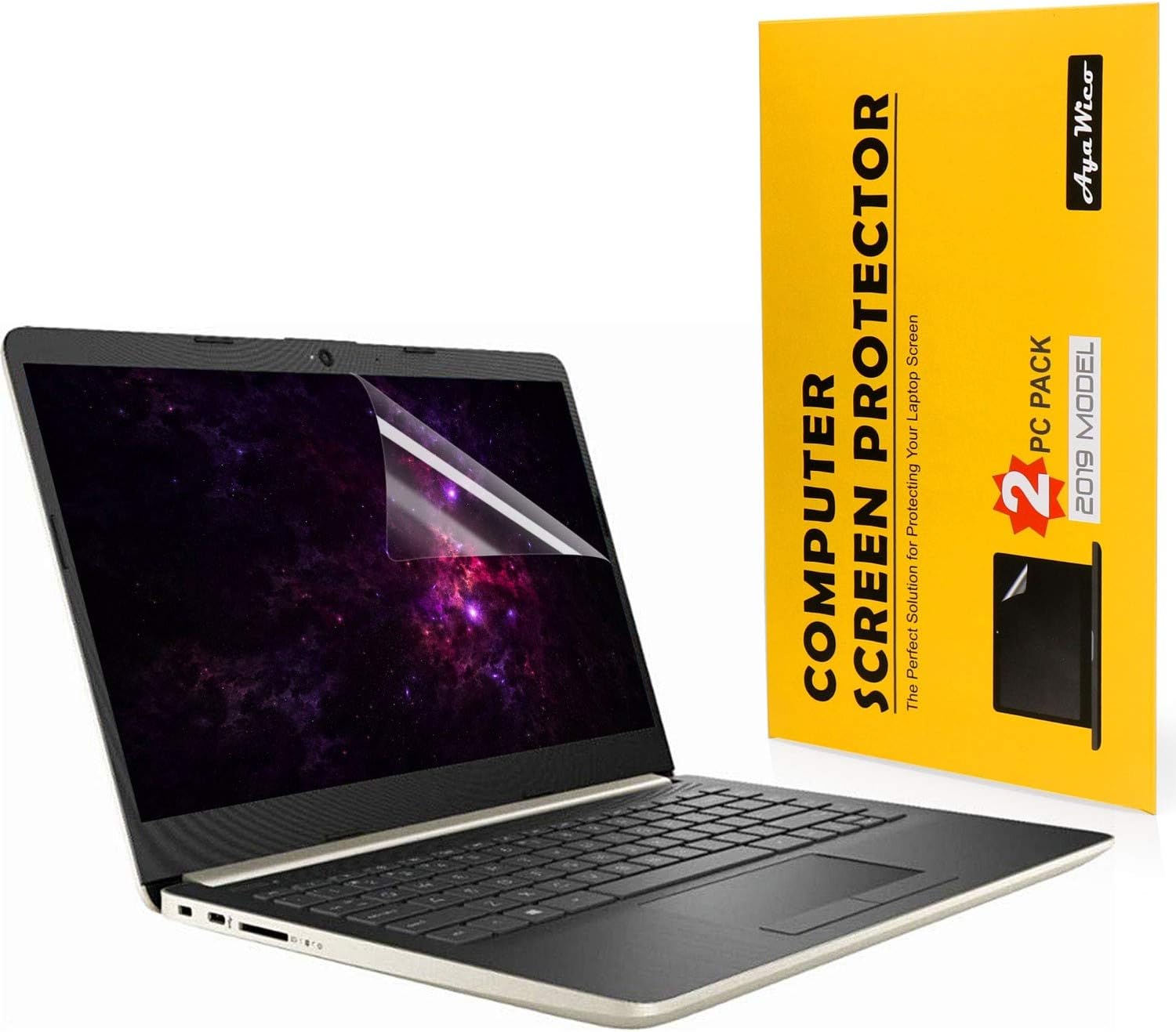 AyaWico 2PC Pack 14 inch Anti Glare Laptop Screen Protector for Notebook Computer Screen 14” Display 16:9