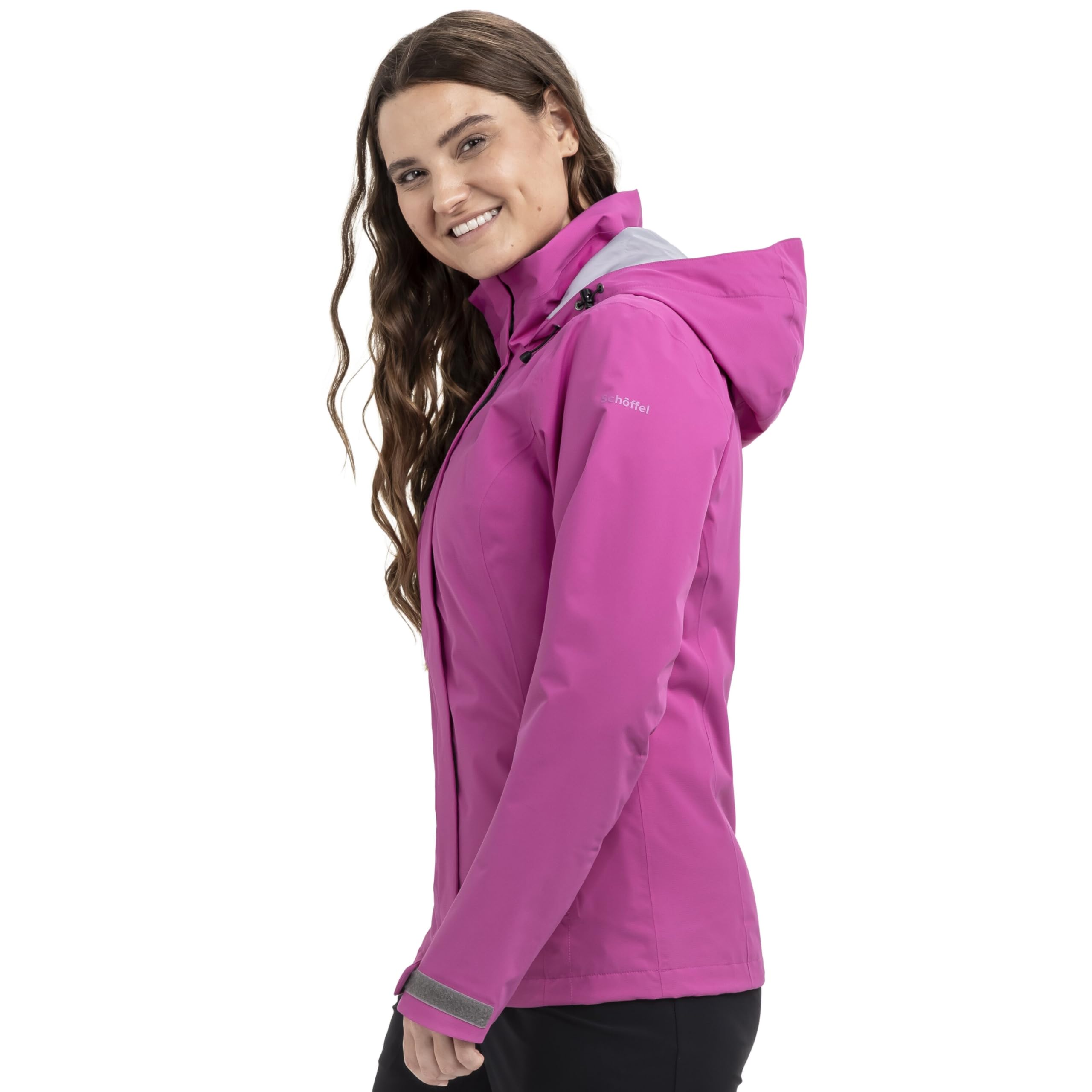 Schöffel Jacket Gmund L Damen Regenjacke Wanderjacke Fuchsia pink