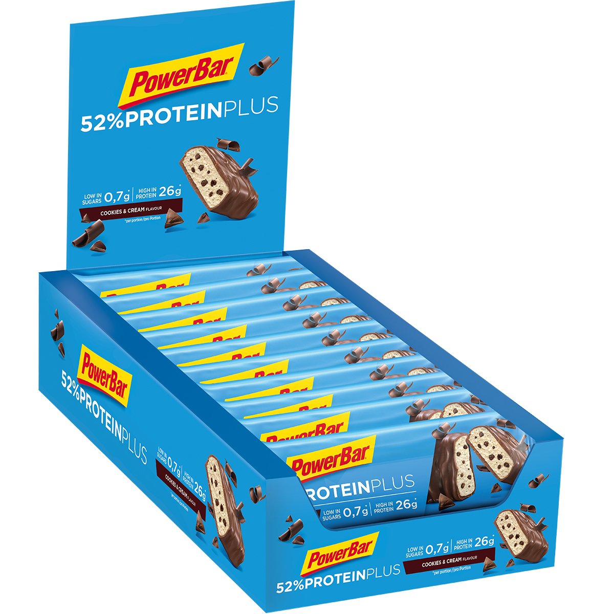 Powerbar - Protein Plus Bar 52% 20 x 50g Riegel Cookies & Cream (2er Pack)