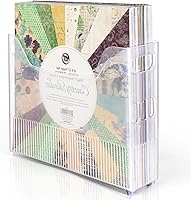 Vista 8 de Organizador de almacenamiento de papel 12x12, organizador de almacenamiento de papel para álbumes de recortes, contenedor de almacenamiento