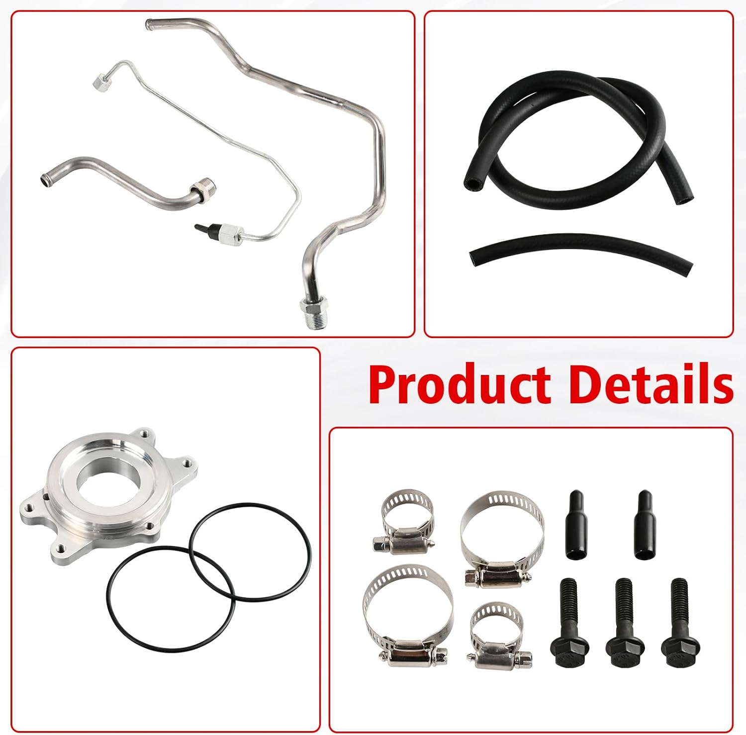 CP4 to CP3 Fuel Injection Pump Upgrade Conversion Kit Compatible with 2011-2016 GM 6.6 LML Duramax Diesel