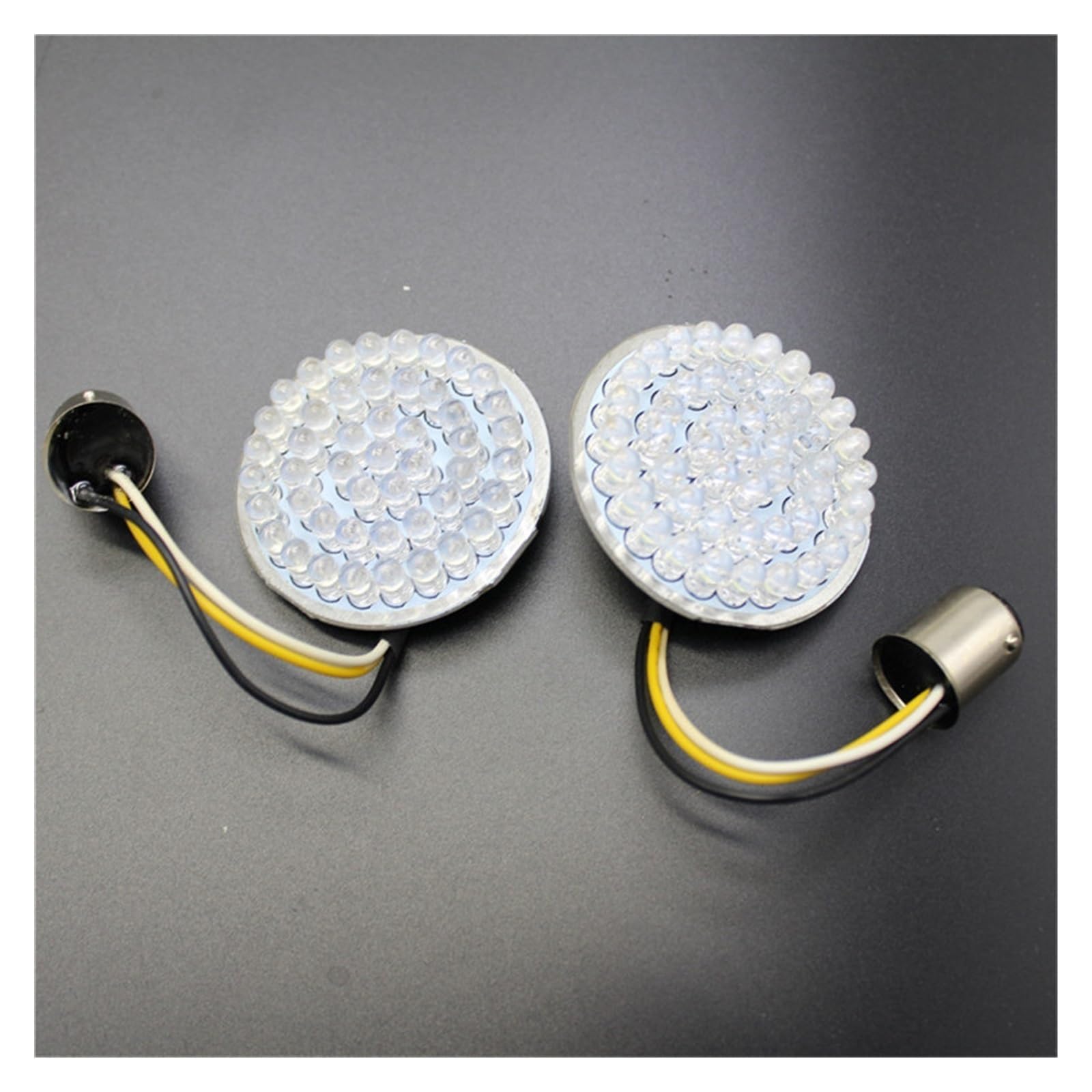 Intermitentes de moto de 2 pulgadas estilo bala 1157 para panel Harley 5