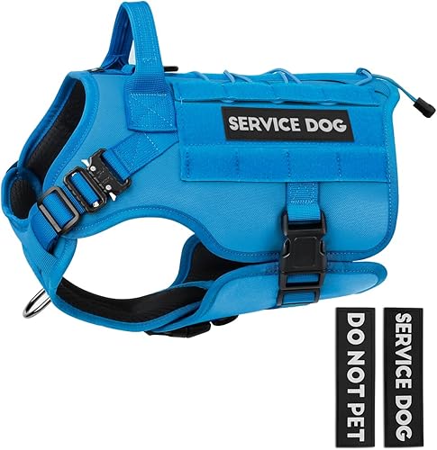 PETNANNY Arnés táctico para perros, arnés de servicio para perros de apoyo emocional, chaleco para perros medianos y grandes, chaleco para perro ESA