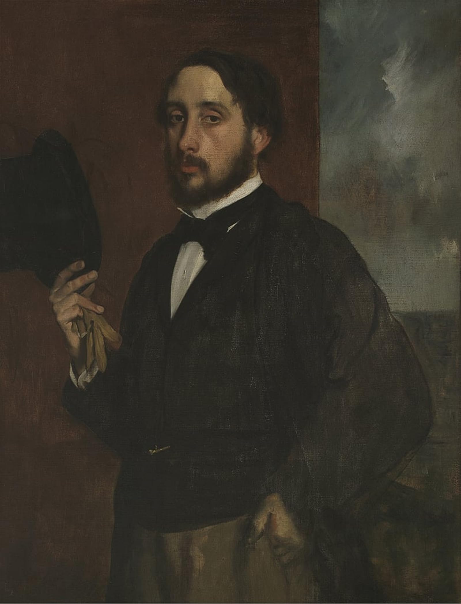 Tableau Toile Edgar Degas Autoportrait Décoration Murale 60x90cm