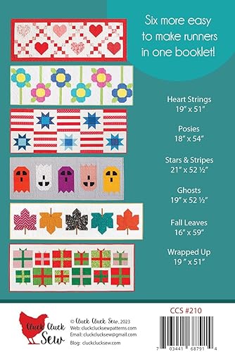 Miniatura 2 de Cluck Cluck Sew Caminos de mesa modernos navideños con patrón de volumen 2, ninguno