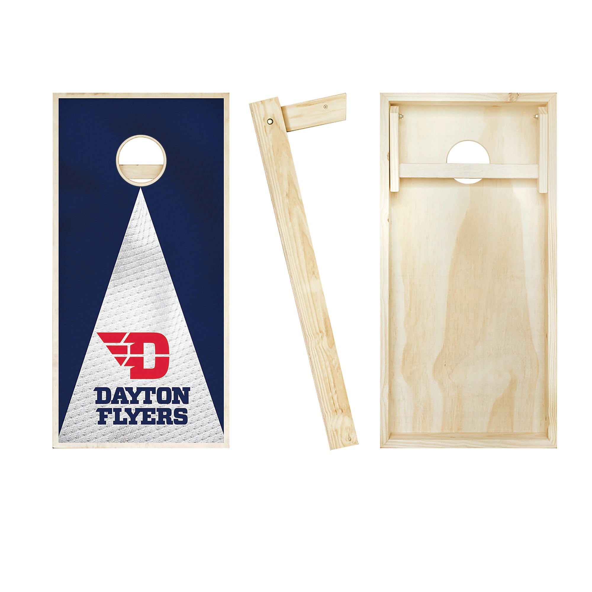 Dayton Jersey Cornhole Set - 2x4 (Regulation Size) - Includes 2 Boards and 8 Team Logo Corn Filled Bags
