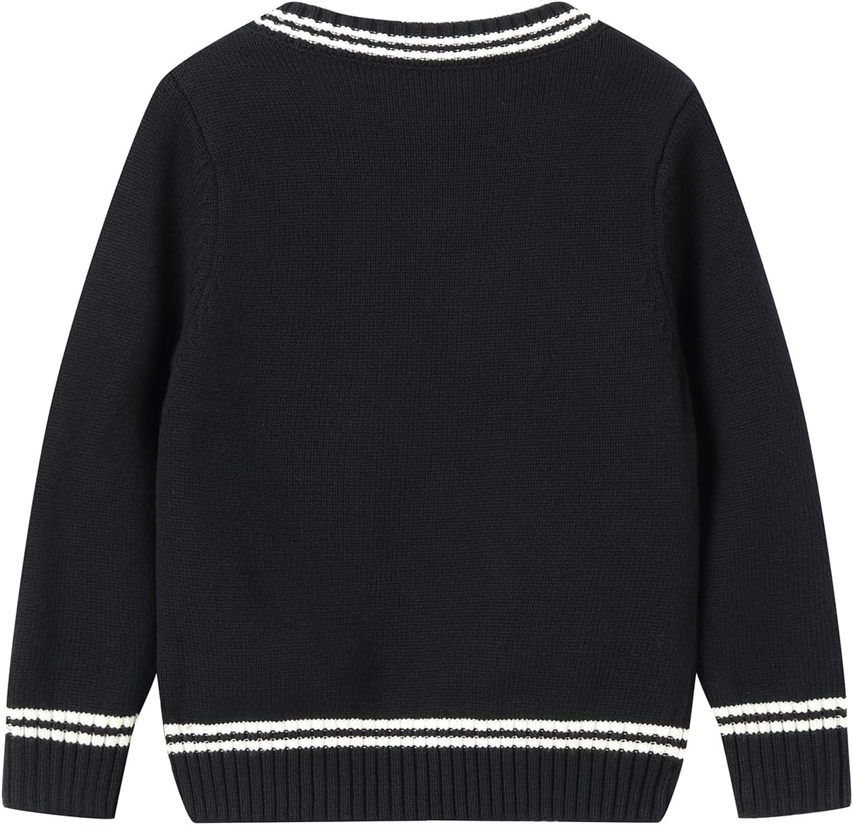 LittleSpring Boys Girls Uniform Sweater V-Neck Preppy Knit Pullover