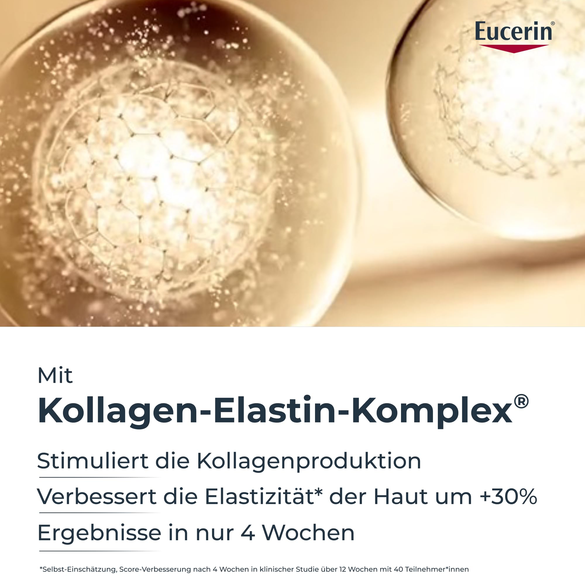 Eucerin Hyaluron-Filler + Elasticity Rosé Tagespflege LSF 30 Nachfüllkapsel 50 ml, Gesichtscreme mit roséfarbenen Pigmenten, Hyaluronsäure und Thiamidol reduziert Falten und Altersflecken