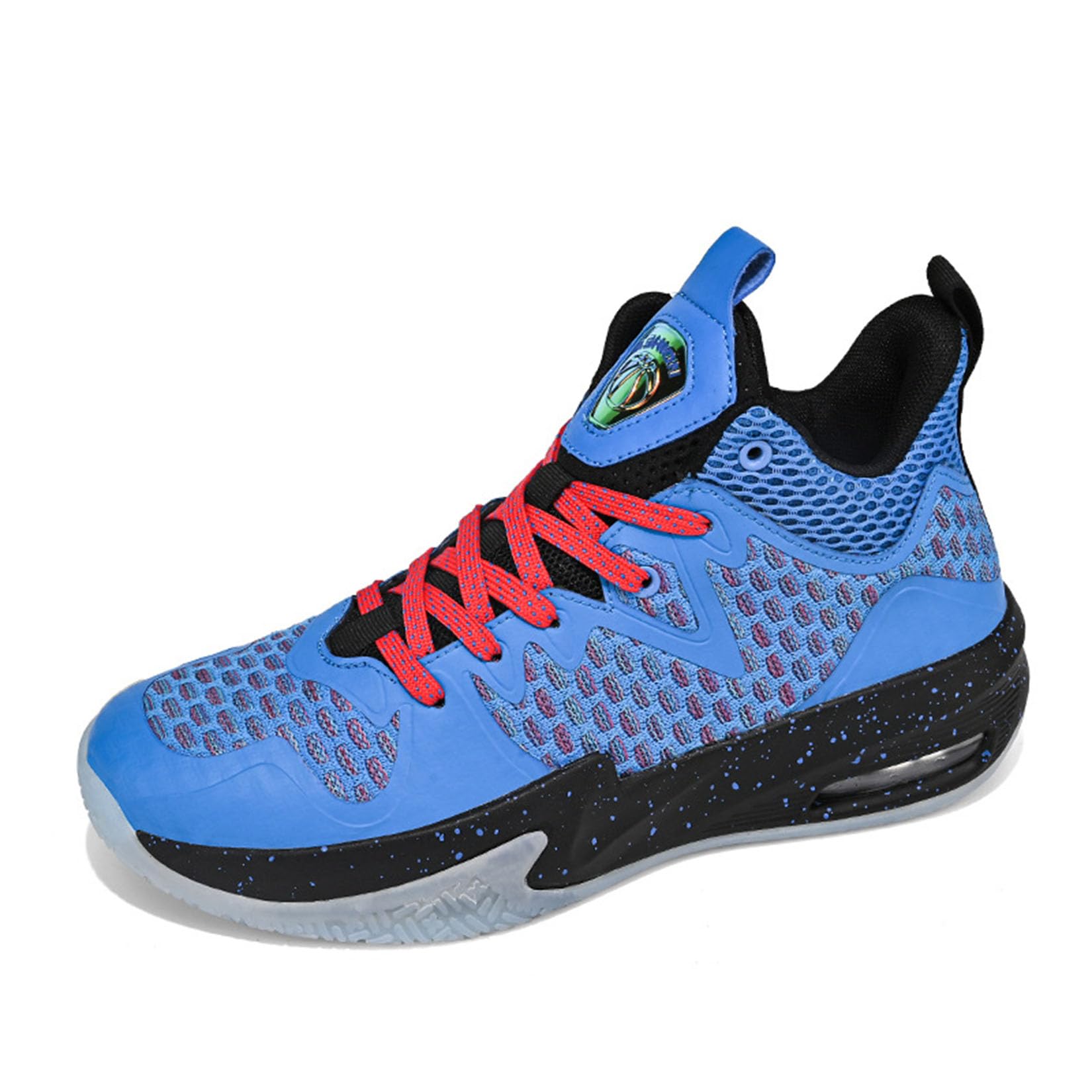 Męskie Buty Do Koszykówki Wiosenne Lato Oddychające Buty Treningowe Chłopców Buty Sportowe(44 EU, Z2)