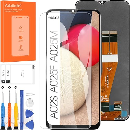 Pantalla de 6.299 in para Samsung Galaxy A02s Reemplazo de pantalla para Samsung A025F Pantalla LCD SM-A025G, SM-A025M, SM-A025F Pantalla táctil