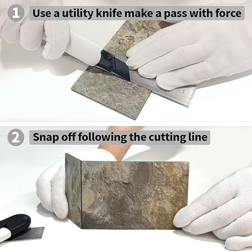 Vista 129 de AULIGET - Azulejo tipo metro de 3 x 6 pulgadas, autoadhesivo para loseta en muro, losetas de cloruro de polivinilo (PVC) grueso para muro