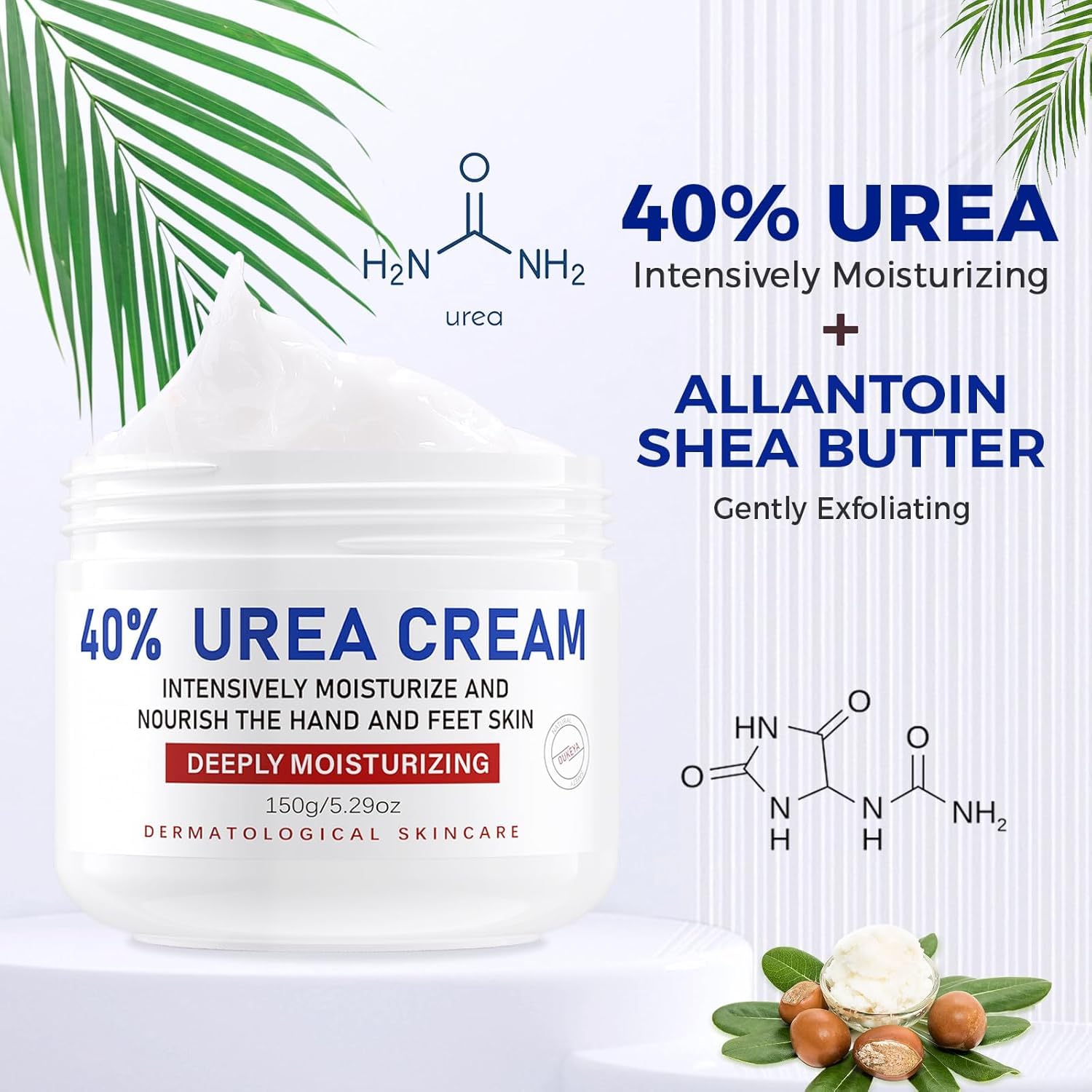 OUKEYA Urea Cream 40% with Foot File, Cracked Heel & Dry Skin Repair, Deep Hydration, Callus Remover & Skin Softener - Image 3
