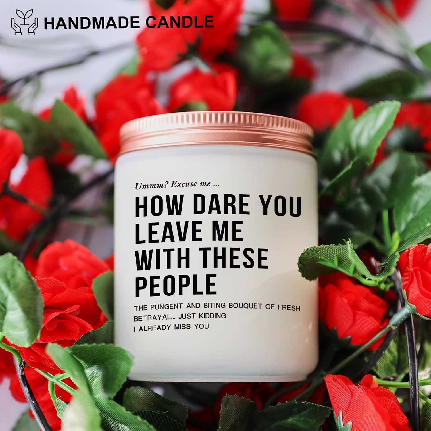Unique Farewell Gifts for Women Coworkers & Bosses: Funny Employee Going Away Gifts - 'Goodbye, New Job' Good Luck Candle for Work Bestie image 4