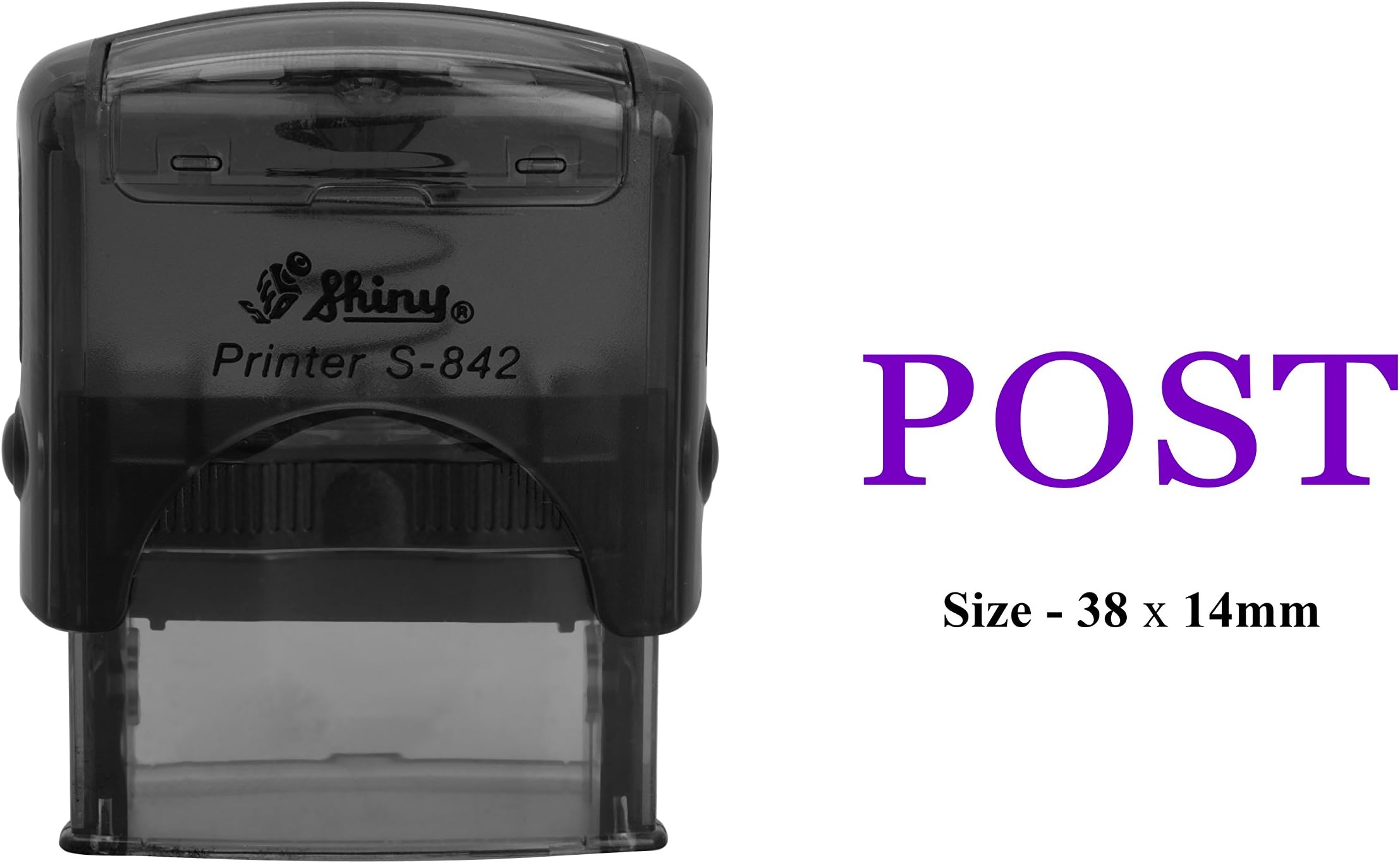 PrintValue POST Self Inking Rubber Stamp Shiny Office Stationary Custom Stamp