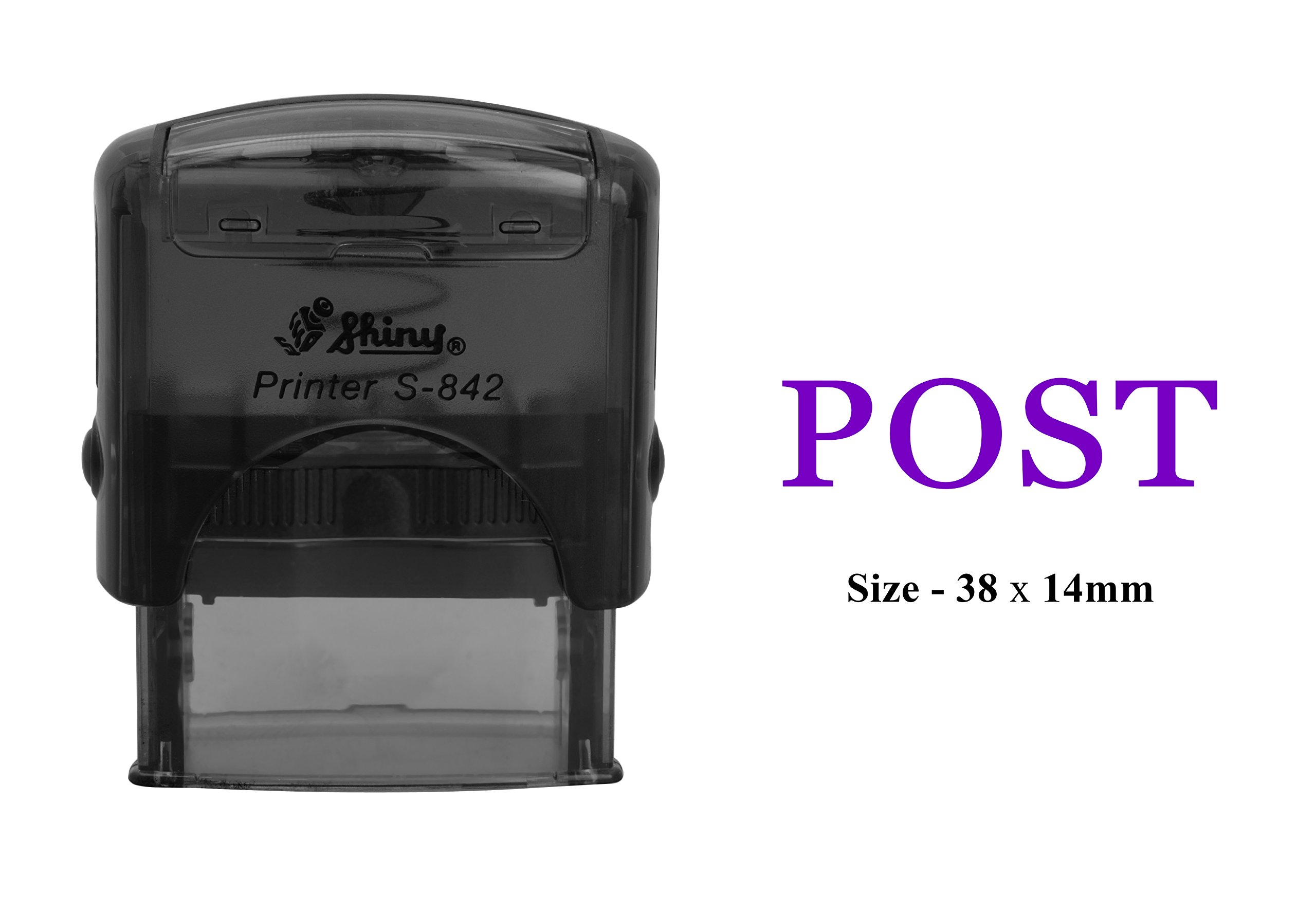 PrintValue POST Self Inking Rubber Stamp Shiny Office Stationary Custom Stamp
