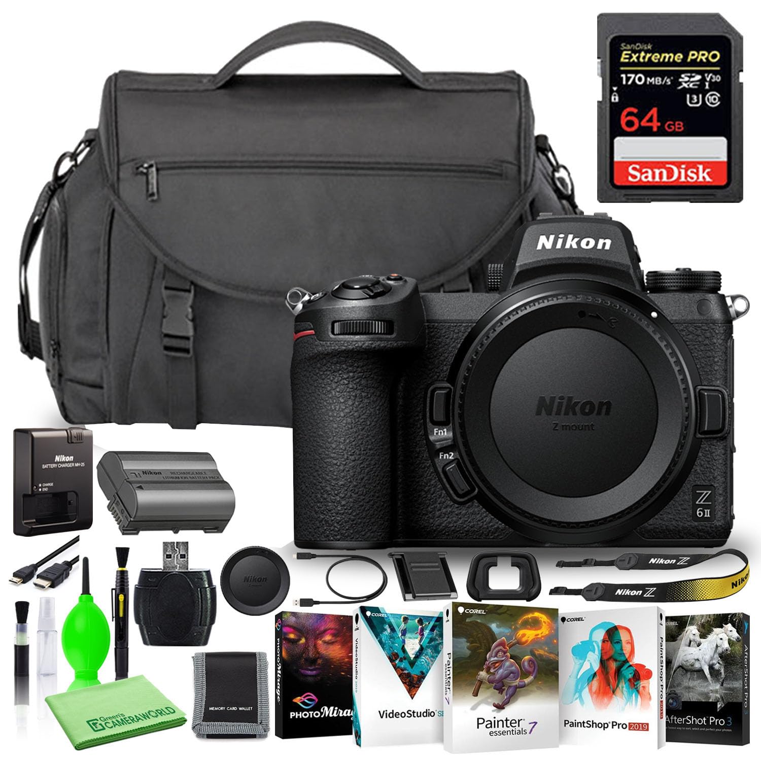 Amazon.com : Nikon Z 6II 24.5MP Mirrorless Digital Camera (Body