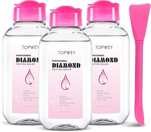 Miniatura 8 de Topwey Accesorios de pintura de diamantes, pegamento para arte de diamantes, rompecabezas, accesorios para kits de pintura de diamantes para adultos