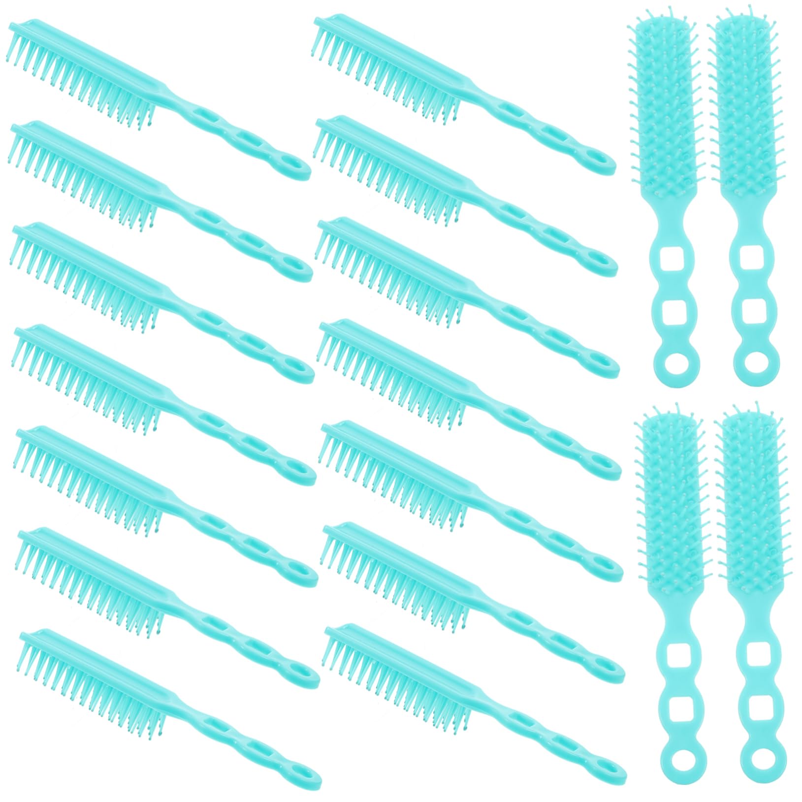 Peine de Masaje Cuero Cabelludo, Peine Cabello de Abs, Ligero y Desenredante, 30 Piezas para Peinado y Volumen