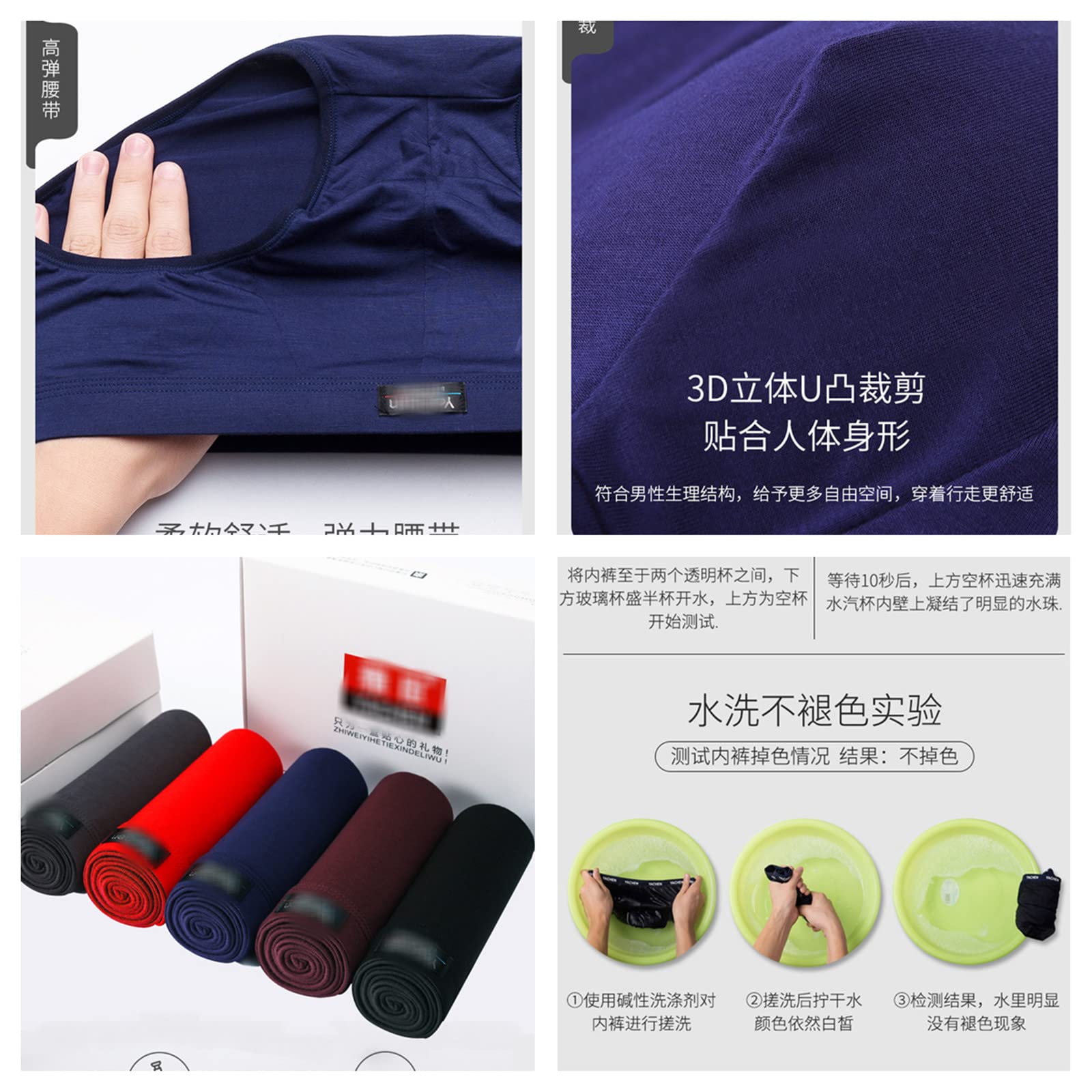 Calzoncillos Hombre Slip 5 Paquetes Respirables para Hombre Calzoncillos