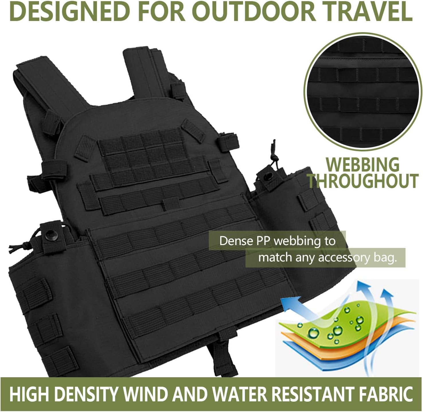 Airsoft Vest Outdoor Adjustable Airsoft Molle Vest Combat Training Protective Costume Paintball Clothing - Image 6