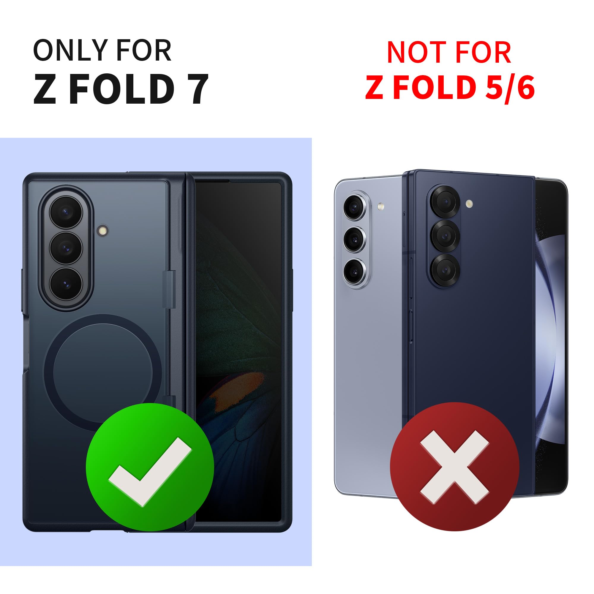 MOBOSI für Samsung Galaxy Z Fold 7 Hülle mit Schutzfolie Sichtschutz,Kompatibel mit MagSafe,Handyhalterung&Scharnierschutz,Magnetisch Stoßfest Kratzfest Schutzhülle für Z Fold7,Schwarz