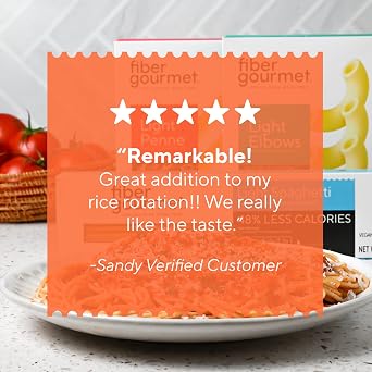 Fiber Gourmet Low Carb Pasta Variety Pack- Spaghetti, Rotini, Penne, Elbows