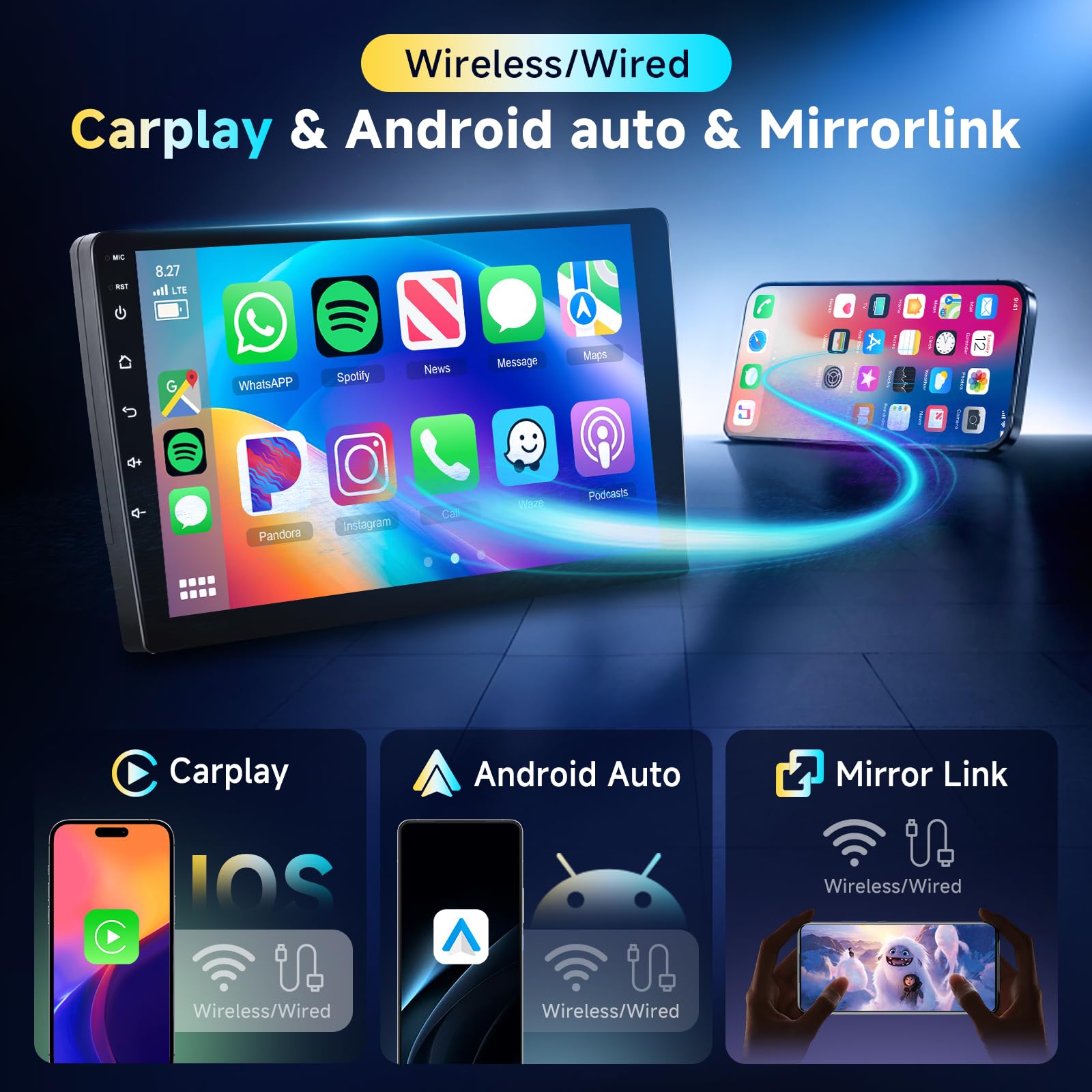 Amazon.com: Driauto 6G+128G 8-Core Android Car Stereo Double Din