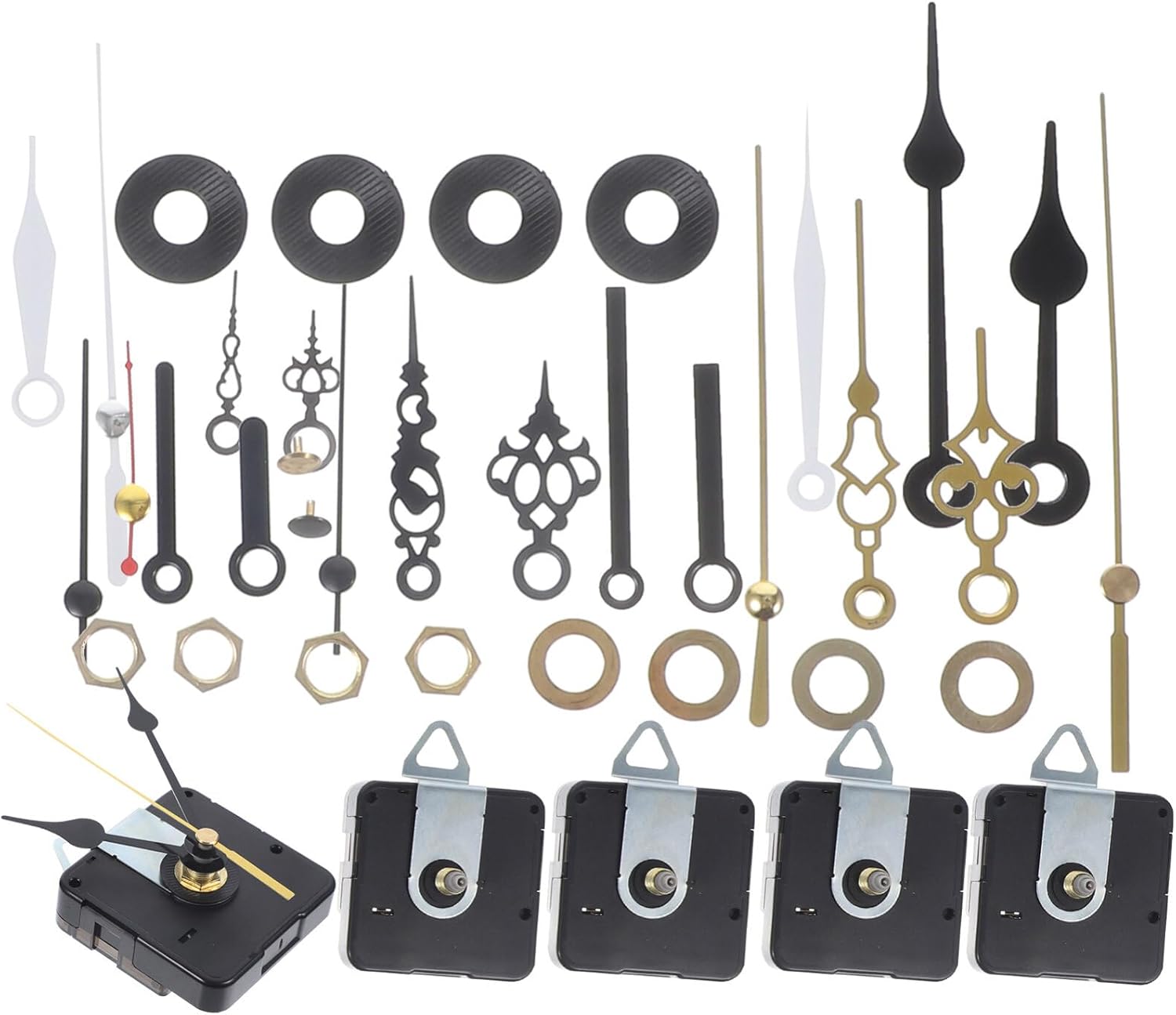 Yardwe 1set Clock Movement Kit High Precision Mechanism for Repairing Replacing Clocks Parts Compatible Easy to Install Accurate Timekeeping
