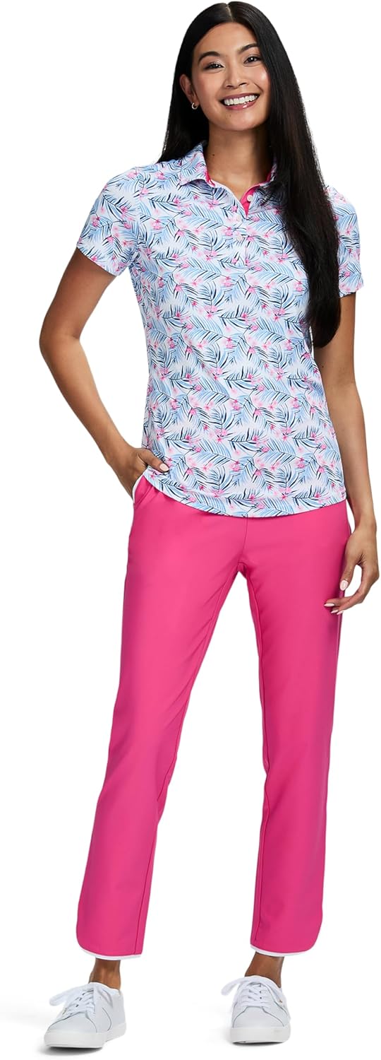 IZOD Women's Shirt Performance Stretch Golf Collared Jersey Ubuy