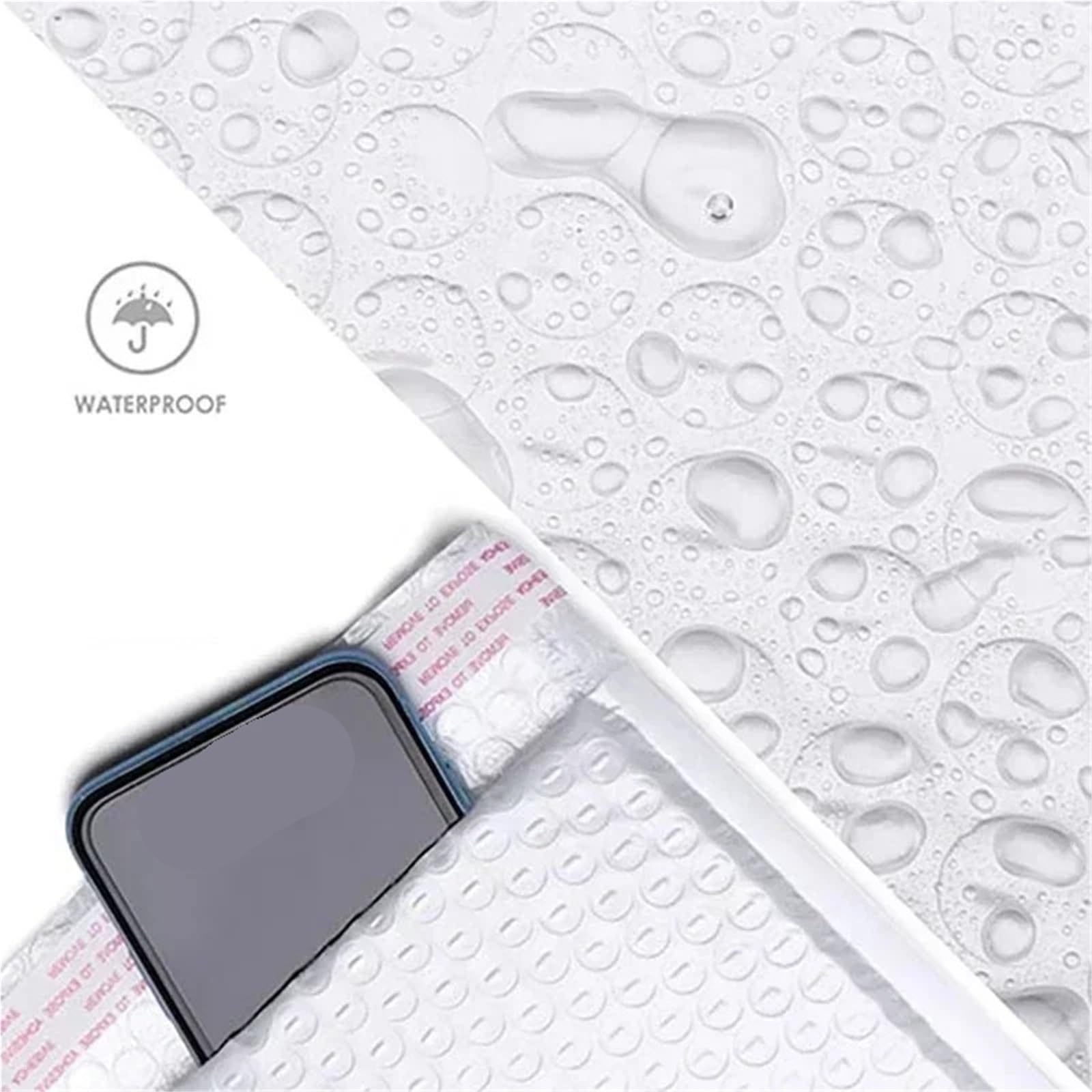 Buste imbottite spesse multi-formato da 50 pezzi for spedizioni aziendali Pacchetti adesivi Sacchetti di spedizione impermeabili per Imballaggio(15x18cm)