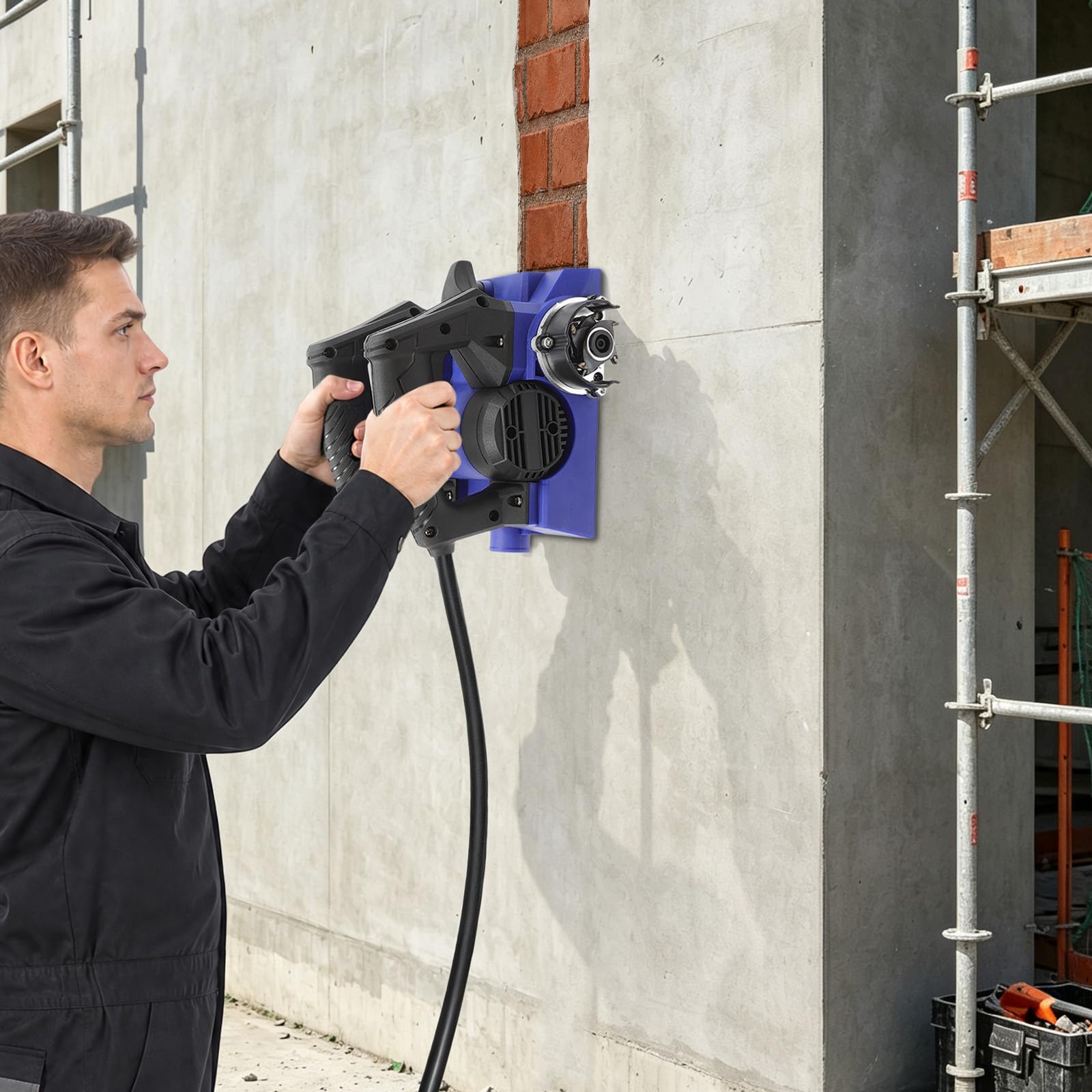 Szlifierka do betonu 1300 W, 1000-4000 obr./min, frezarka tynkowa do ścian