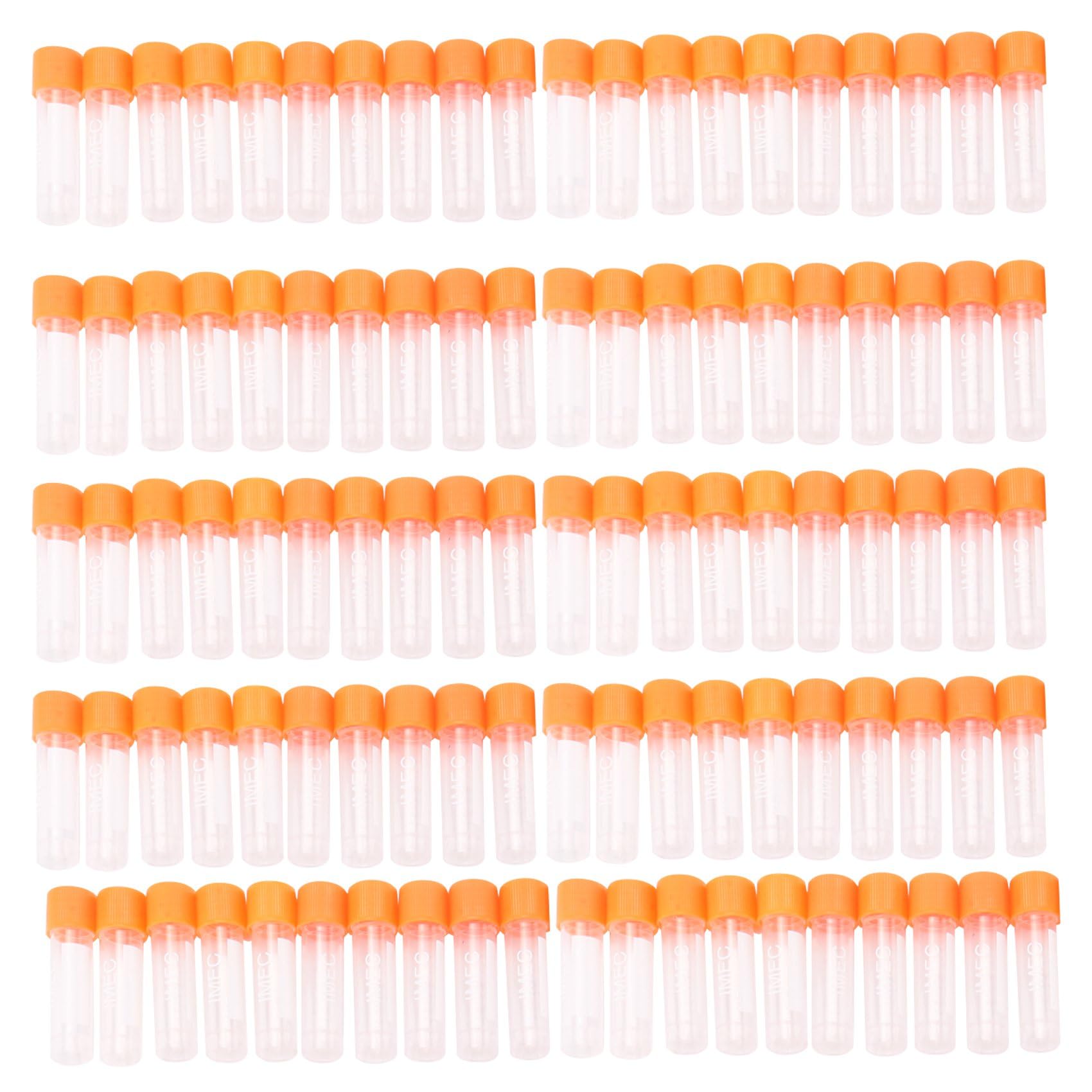CTRLZS 100 Pieces of 1.8 Ml Graduated Centrifuge Tube, Laboratory Cryotube, Cap Centrifuge Tube for Analysis