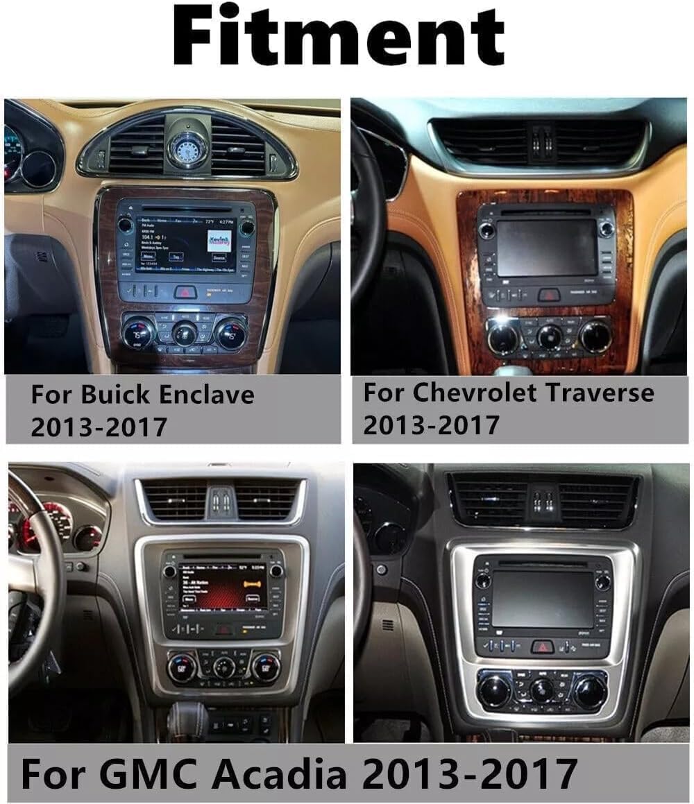 Android 14 Car Radio Stereo for GMC Acadia 2013-2017,for Chevrolet Traverse 2013-2017,for Buick Enclave 2013-2017,7'' Carplay Stereo Screen with Carplay Android Auto,GPS Bluetooth Backup Camera,4+64G