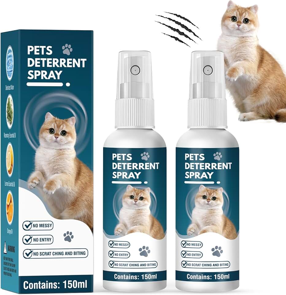 Bitter Spray Bitter Spray for Cats to Stop Chewing,300ml No Chew Spray for Dogs and Cats,Deterrent Spray for Furniture, Behavior Training Spray with Alcohol Free, Pet Corrector Spray
