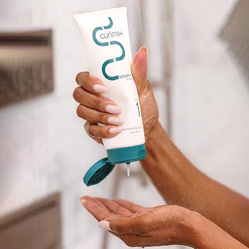 Miniatura 4 de CurlMix Wash & Go Champú aclarador para cabello rizado, muestra de tamaño de viaje, 3.4 onzas, champú de limpieza profunda que elimina la acumulación