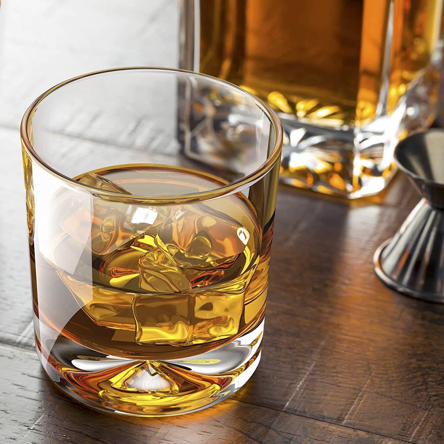 Ice Cube Trays Silicone Combo Mold - Set of 2, Sphere Ice Ball Maker with Lid & Large Square Molds, Reusable and BPA Free