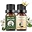Sedbuwza Gardenia Jasmine Essential Oil Set, Gardenia Fragrance Oil Jasmine Scent Oil Set for Diffuser, Aromatherapy, Massage, Soap, Candle Making 2 x 10 ml