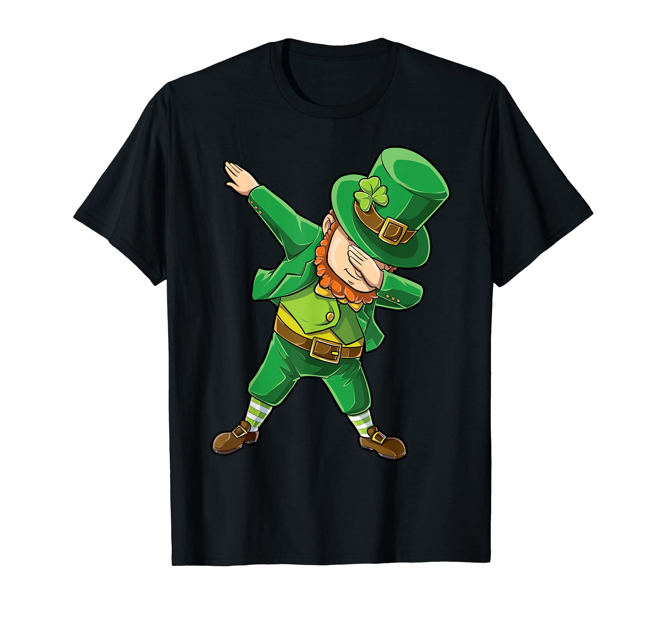 St Patricks Day Dabbing Leprechaun Boys Kids Men Gifts Dab T-Shirt