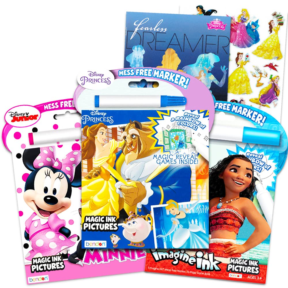 Buy Disney Princess Magic Ink Coloring Book Set Bundle of 3 Imagine