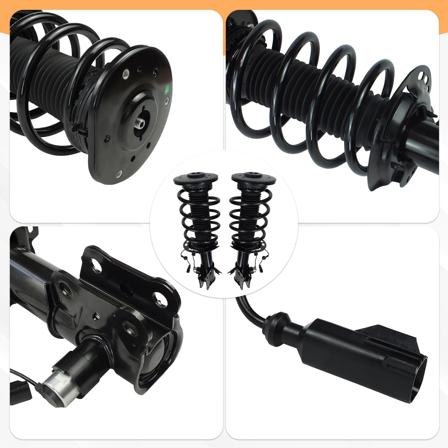 Front Complete Strut Shock Absorber Assembly Compatible with 2013-2020 Lincoln MKZ [2.0L 3.0L 3.7L], for 2013-2020 Ford Fusion [1.5L 1.6L 2.0L 2.5L 2.7L] EG9Z18124D EG9Z18124C(Front Struts)