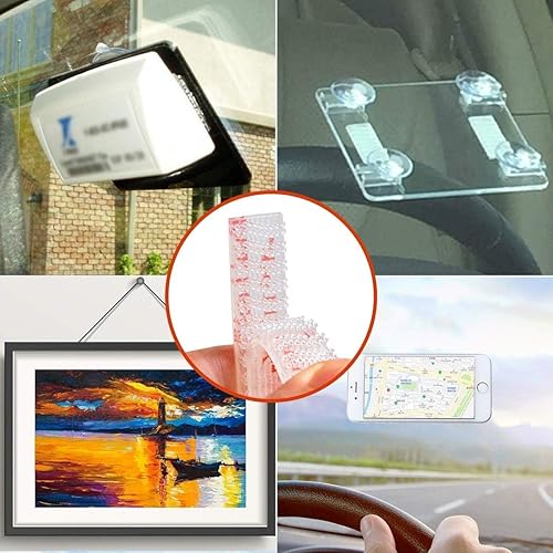 Vista 16 de EZ Pass/IPass/IZoom/SunPass Tiras de montaje 4 piezas (2 juegos), tiras adhesivas de doble bloqueo (4)