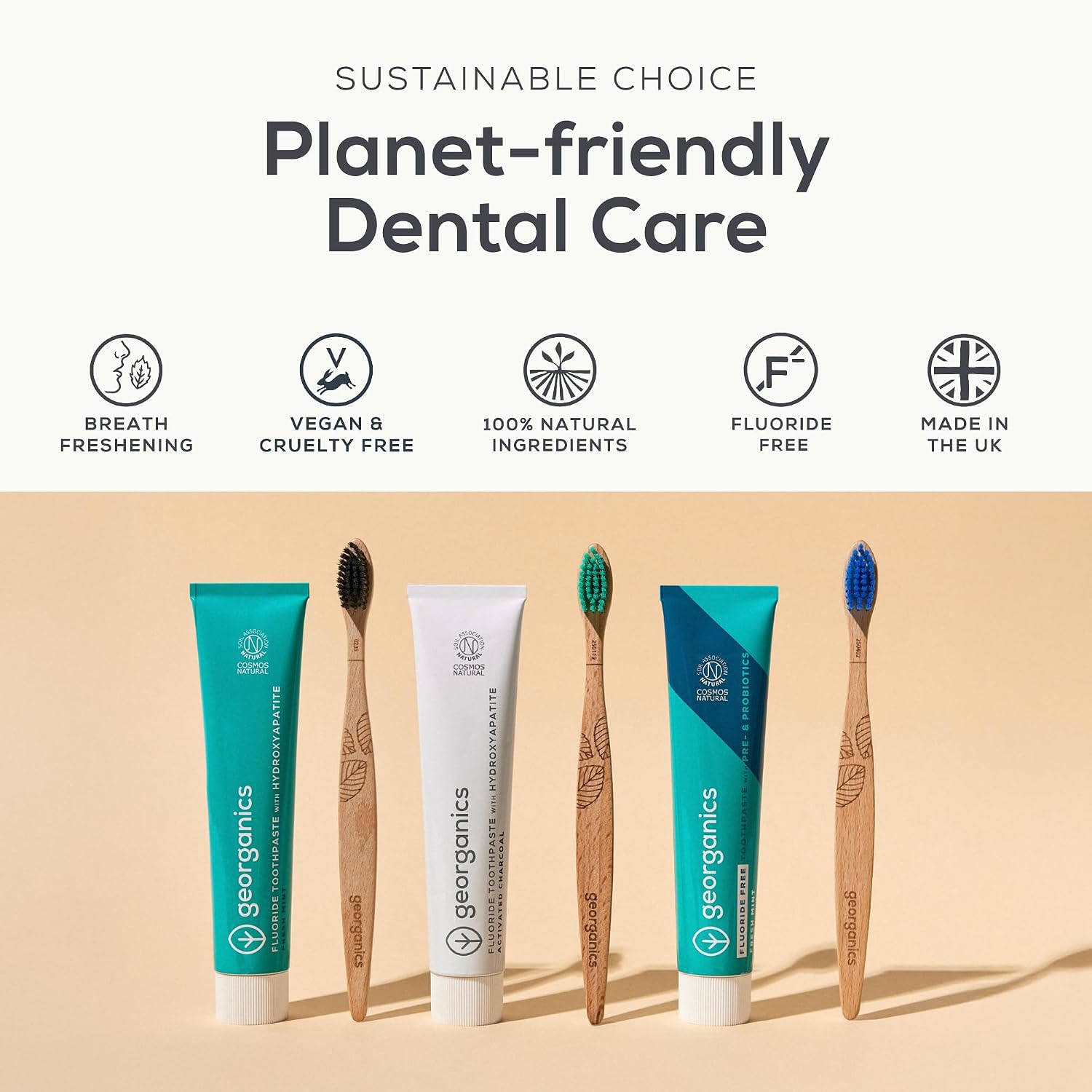 Georganics Probiotic Toothpaste - 75ml (2.54 FL oz) - Mint Flavor image 5