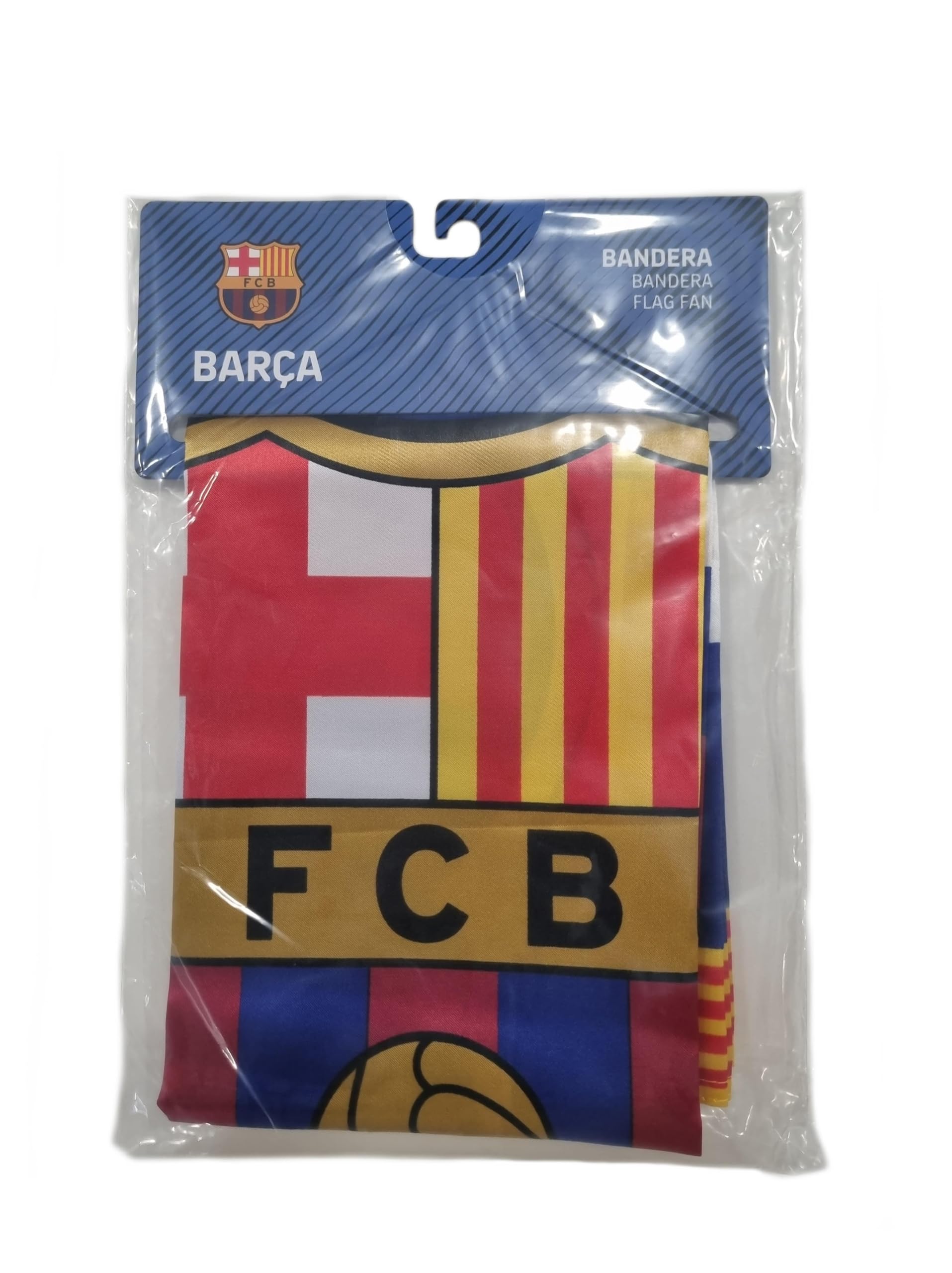 FC Barcelona - Bandera QUADRES - Producto con Lciencia Oficial - 150x100 cm